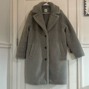Grey Teddy Bear Coat